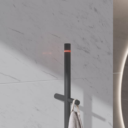 Callista elektrische staafhanddoekradiator 60 Watt 150 cm gunmetal PVD