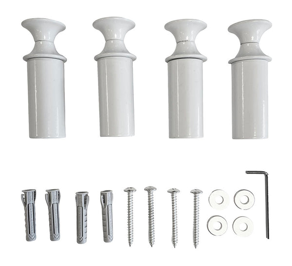 Elara mounting set gloss white