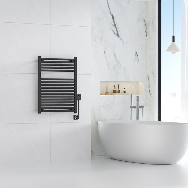 Elara elektrische radiator Smart WiFi | 76,6x60cm | Mat zwart