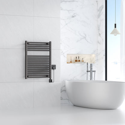 Elara elektrische radiator Smart WiFi 76,6 x 60 cm gunmetal PVD