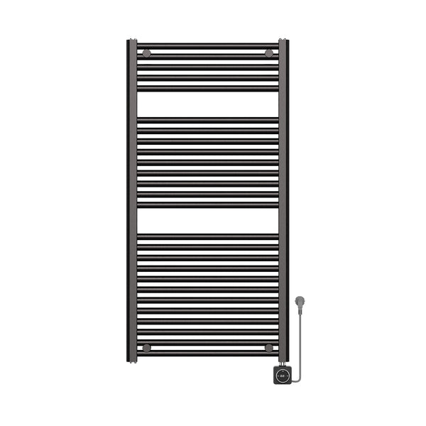 Elara elektrische radiator Smart WiFi 118,5 x 60 cm gunmetal PVD