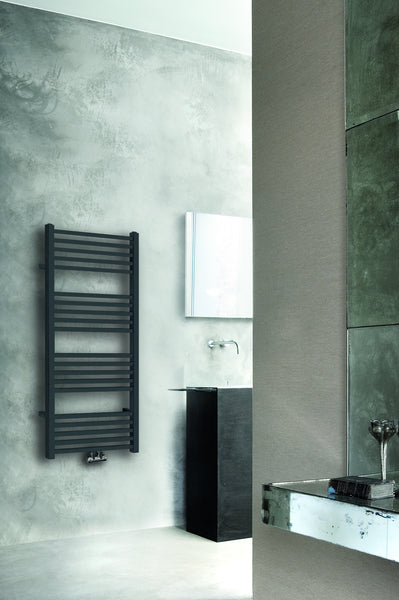 Wiesbaden Tower decorative radiator 119x60 cm matt black