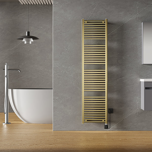 Radiador eléctrico Elara Smart WiFi | 181,7x45cm | Latón cepillado PVD