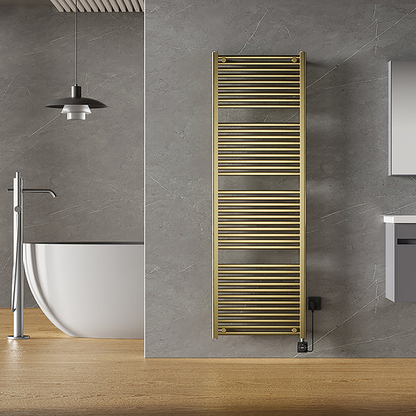 Radiador eléctrico Elara Smart WiFi | 181,7x60cm | Latón cepillado PVD