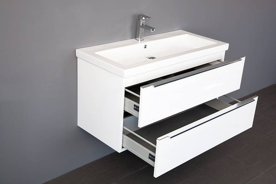 Badmeubel Senza Keramiek 100 Wit