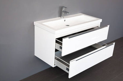 Badmeubel Senza Keramiek 80 Hoogglans Wit