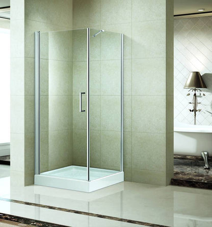 Vierkante cabine met swingdeur 80 - WDtegels