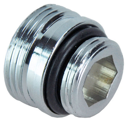 Adaptor midden onderaansluiting 3/4 inch x 1/2 inch chroom