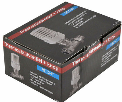 thermostatische radiatorventiel 1/2''x15mm recht - WDtegels