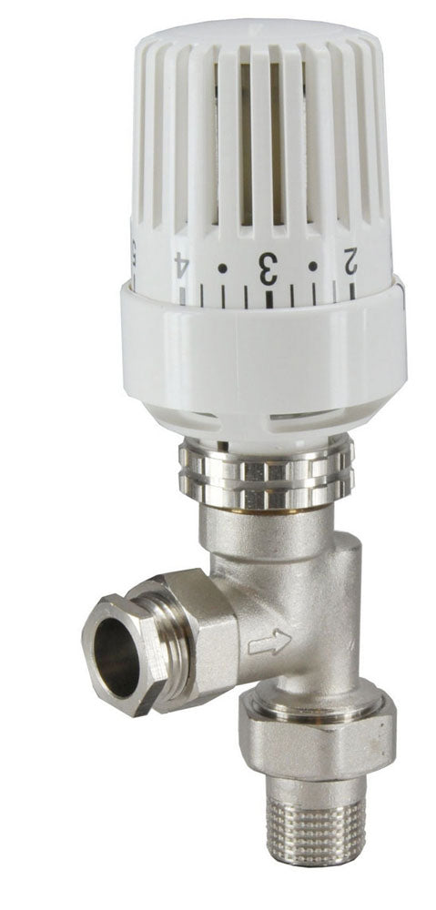 thermostatische radiatorventiel 1/2''x15mm axiaal - WDtegels
