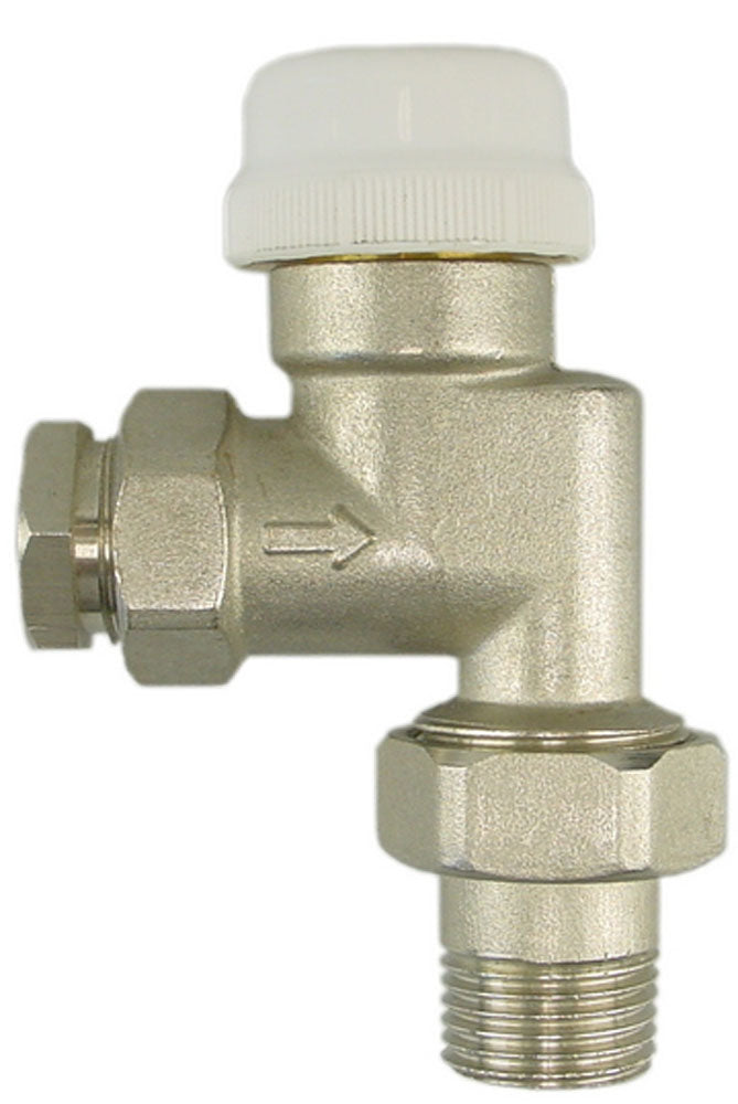 Thermostatisch ventiel zonder knop 1/2 inch axiaal met adaptor