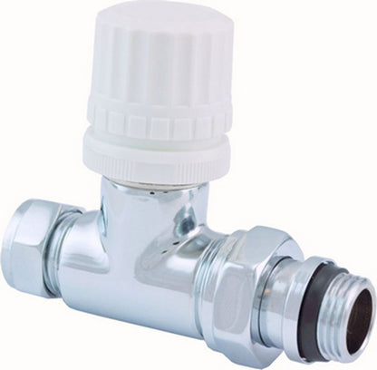 luxe therm.voorber.vent.1/2''x15 (M22) knel recht chroom - WDtegels