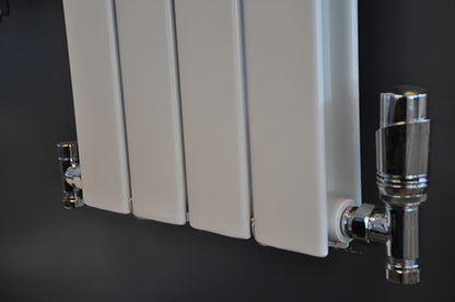 Luxe therm. rad. aansluitset haaks chroom - WDtegels