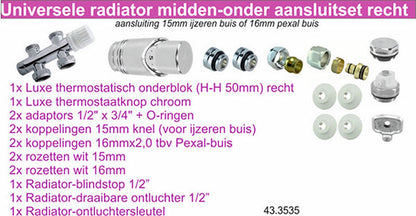 Wiesbaden set onderblok compl. recht 16x2 - WDtegels