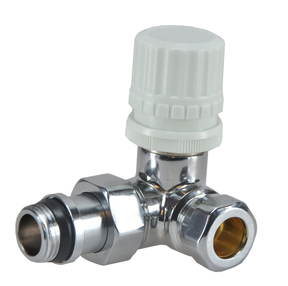 luxe therm. ventiel 1/2''x15 (M22) knel haaks links chroom - WDtegels