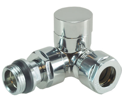 luxe regelvent. 1/2''x15 (M22) knel haaks verkeerd chroom - WDtegels