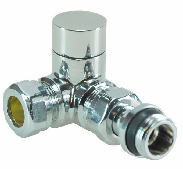 Luxury control valve 1/2"x15 (M22) clamp right angle, wrong angle, chrome