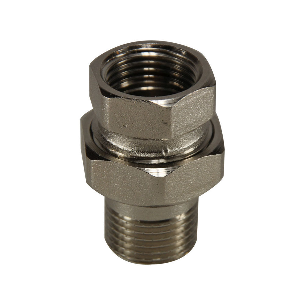 Rd-482 radiatorkoppeling 1/2 inch recht vernikkeld