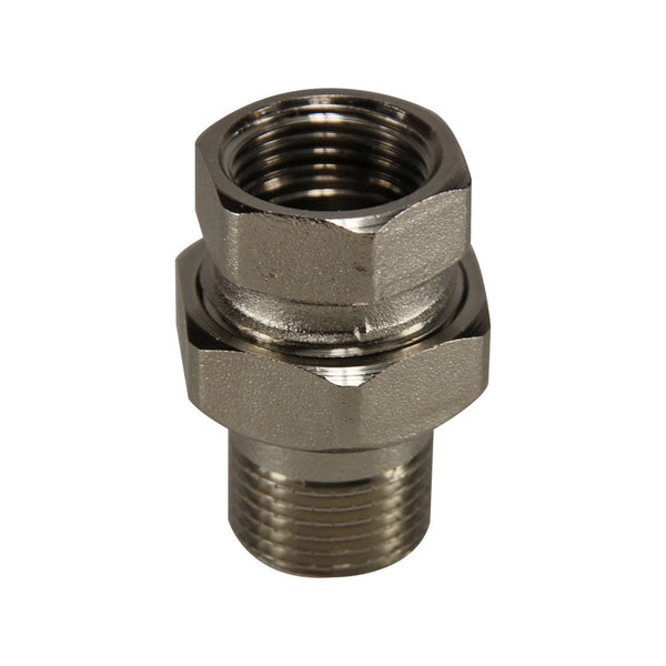 Rd-482 radiator coupling 1/2" straight nickel-plated