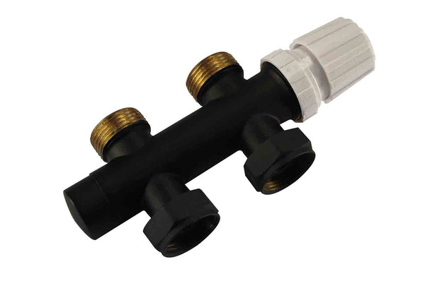 thermostatic 3/4 bottom block straight matt black