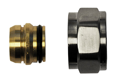 Adaptor eurokonus/knel 15mm geborsteld staal