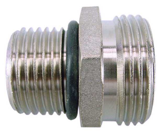 Rd-901 nipples 1/2" male long x Eurocone 3/4 with O-ring, nickel-plated