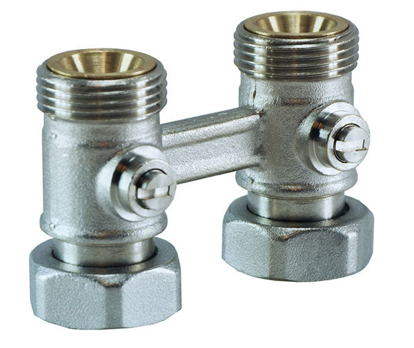 H-blocks 3/4 straight, nickel-plated