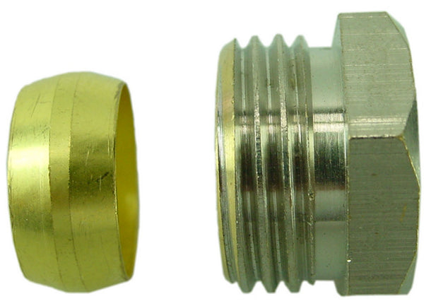 Knelset 1/2x15mm vernikkeld