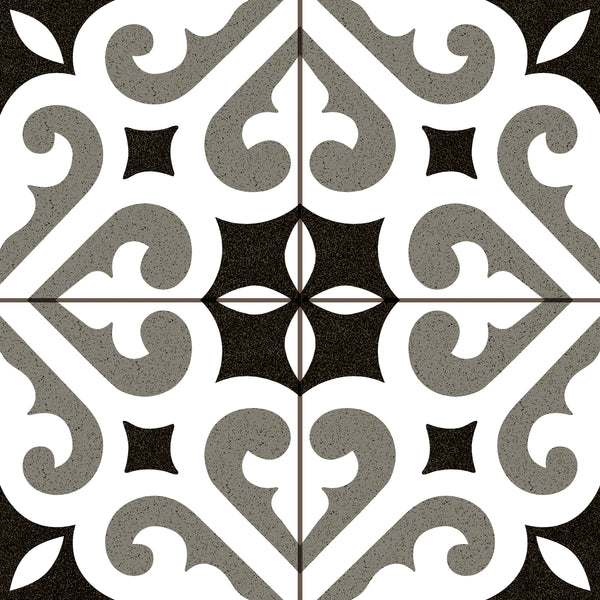 Vloertegel Cemento Decor Verona Grey 45x45