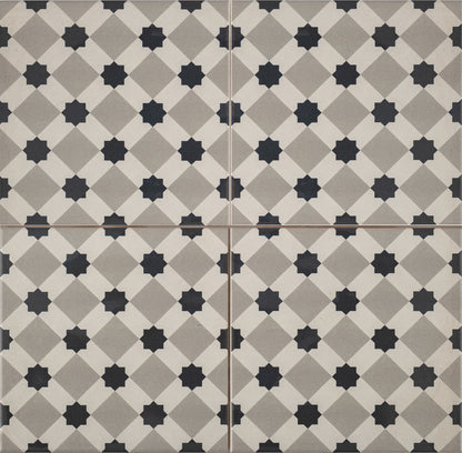 Vloertegel Cemento Decor Firenze Grey 45x45