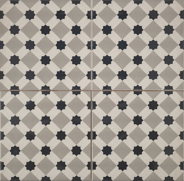 Vloertegel Cemento Decor Firenze Grey 45x45