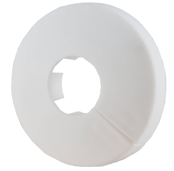 Round white clamp rosette 16mm