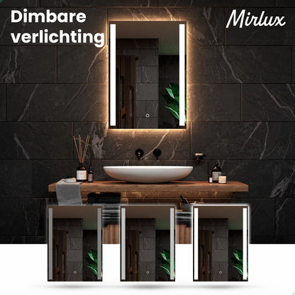 Badkamerspiegel - 90x65cm Rechthoekig - Frameloos