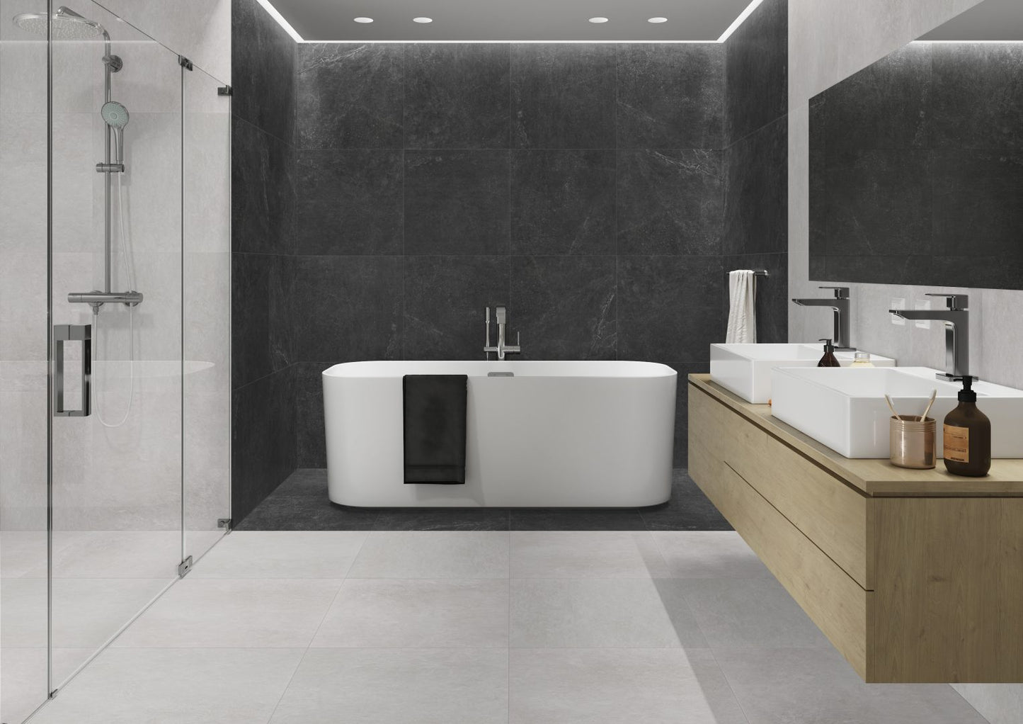 Vloertegel Stonetech Steel 60x60 rect