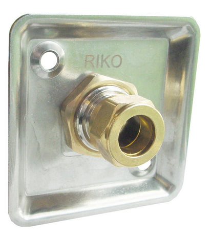 Gevelplaat 1/2 inch x 15mm chroom - afbeelding 2