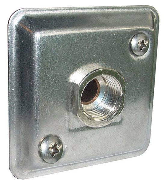 Gevelplaat 1/2 inch x 15mm chroom