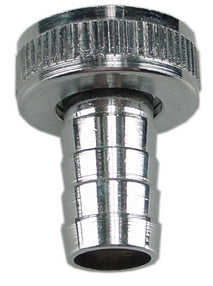 Chroom slangwartelset 1/2x3/4 met borgring