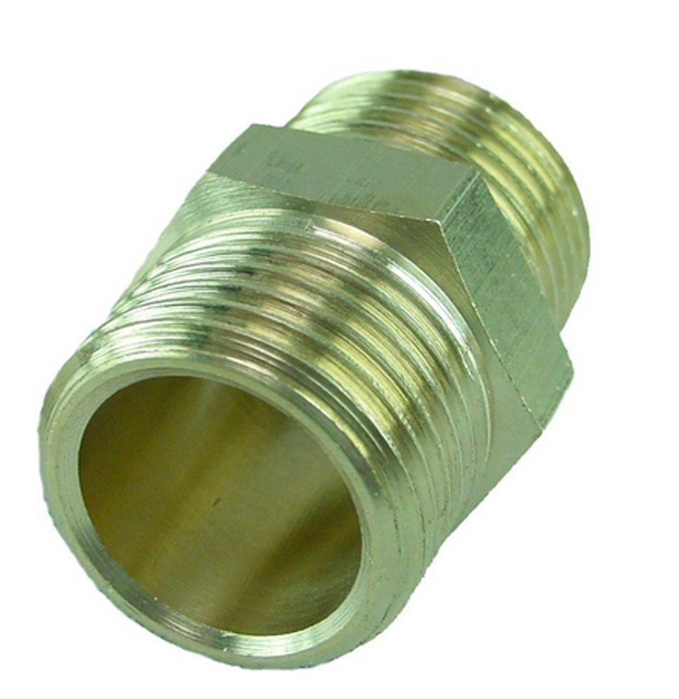Draadfitting dubbele nippel 1/8 inch bu
