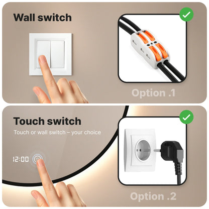 Badkamerspiegel - 100cm - Zwart Frame