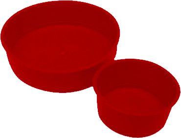 Speciedeksels kunststof 125mm rood