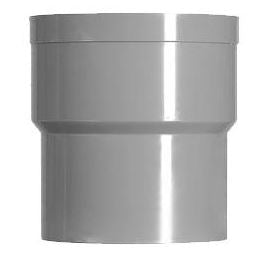 HWA verbindingsstuk mof 70mm x verjongde spie 70mm PVC