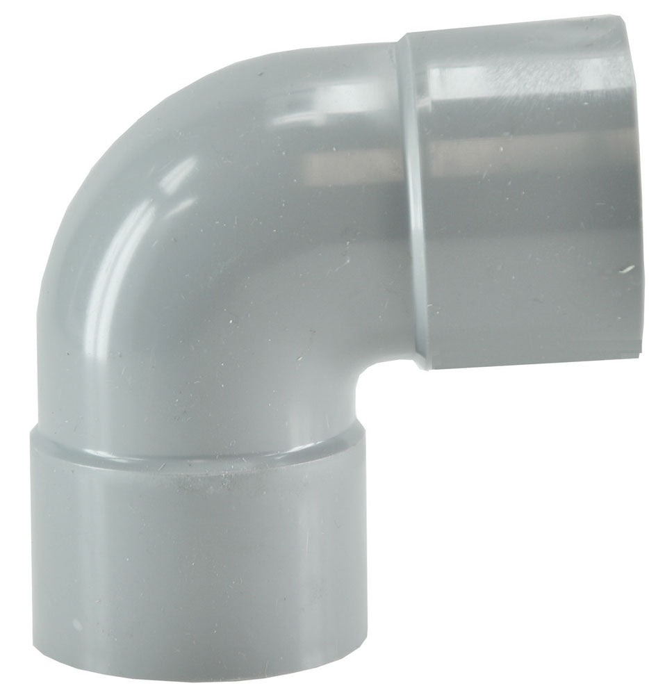 Afvoerbocht dubbele mof 110mm 90 graden PVC