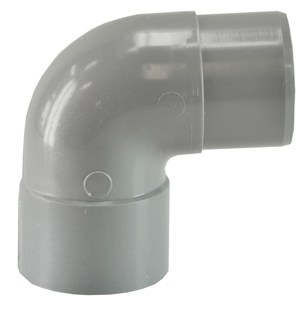 Afvoerbocht mof 50mm x spie 50mm 90 graden PVC
