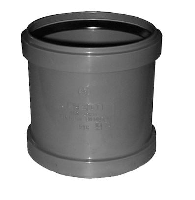 Steekmof dubbele manchet 110mm PVC