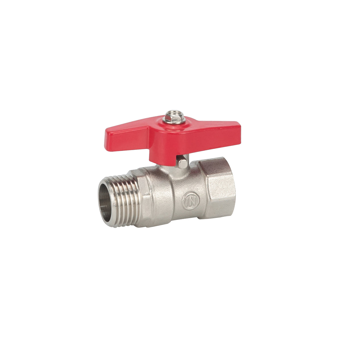 Kogelstopkraan met vlindergreep 1/2 inch bi x 1/2 inch bu