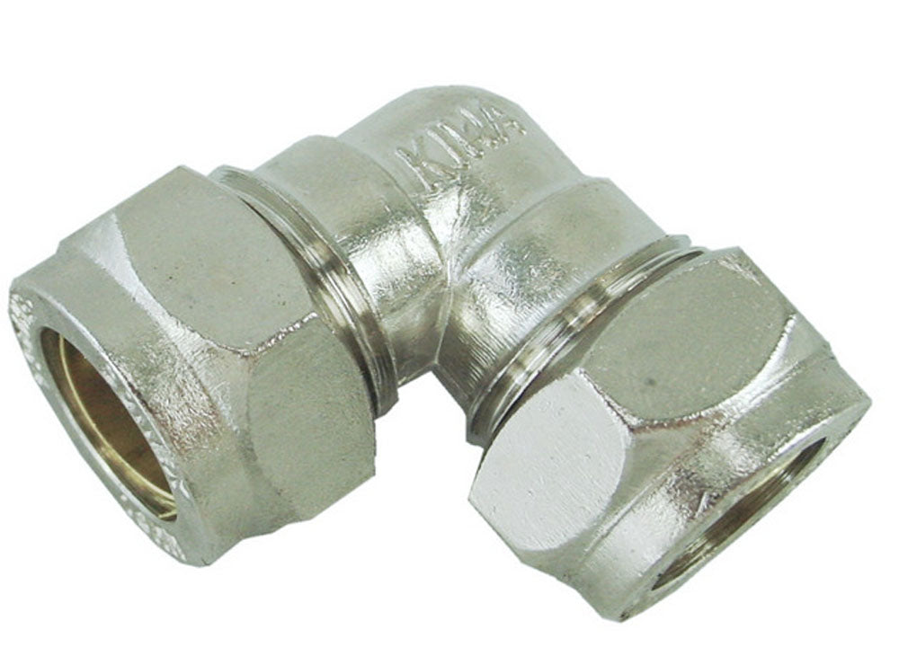 Knelkoppeling knie Gastec 10x12mm vernikkeld
