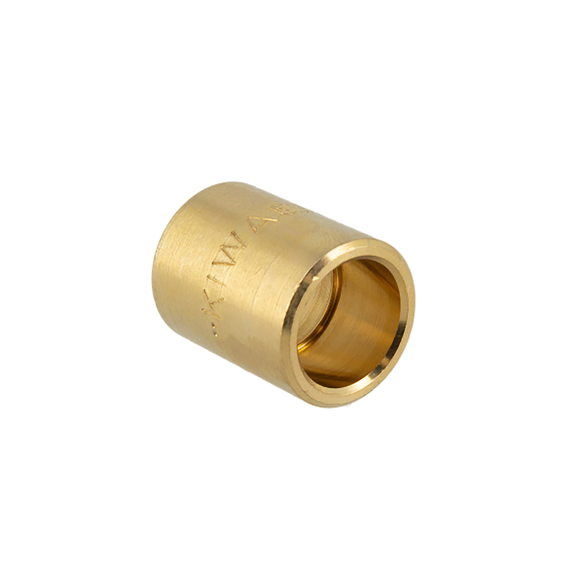 Soldeerfitting sok messing KIWA Gastec 22mm cap x 22mm cap