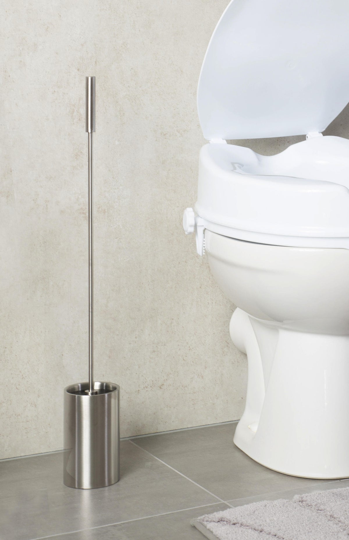Ridder Leo toiletborstel verlengd chroom - productfoto 4