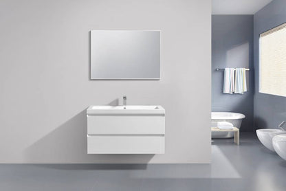 Badmeubel Infinity Hoogglans Wit 100