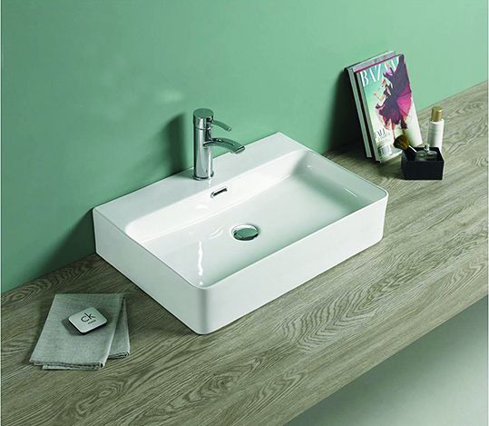 Keramische waskom Toro met extra dunne rand, vrij hangbaar